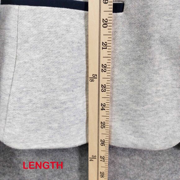 Tommy Hilfiger Blazer Women's Sz 16 Light Gray Elbow Patch One Button - Picture 5 of 12